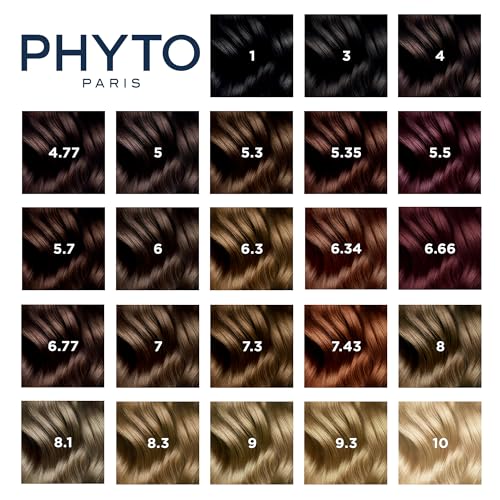 PHYTO Phytocolor Permanent Hair Color, 8.3 Light Golden Blonde, with Botanical Pigments, 100% Grey Hair Coverage, Ammonia-free, PPD-free, Resorcin-free, 0.42 oz.