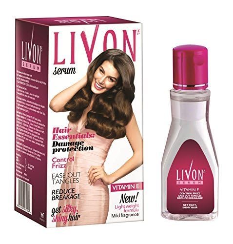 Livon Hair Serum for Men & Women | Frizz-free, stronger and shinier hair | For All Hair Types | Lightweight & Non Greasy | Enriched with Argan Oil & Vitamin E | 3.3 Fl.Oz