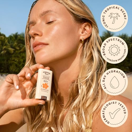 Hawaiian Tropic Weightless Hydration Sunscreen Stick SPF 60+, 0.5 Oz