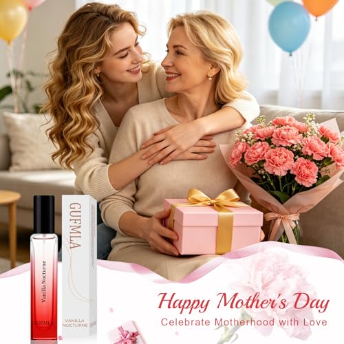 GUFMLA Pheromones Perfumes for Women - Vanilla Nocturne Long Lasting Eau De Parfum Cologne, Featuring an Amber Vanilla Perfume in a 15ml / 0.5fl.oz Travel Size Perfume Spray
