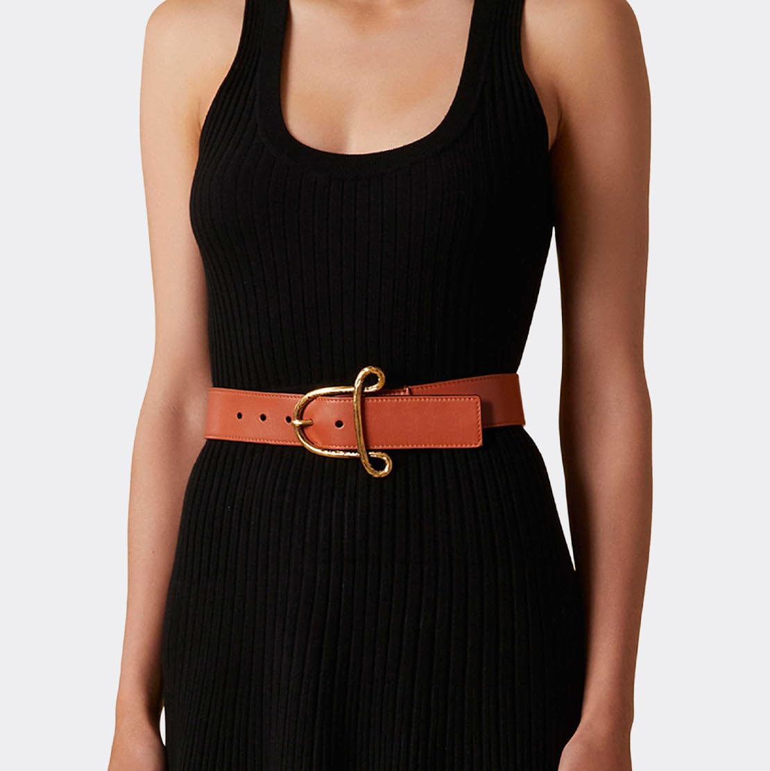 Altuzarra Womens "A" Belt Cognac Medium