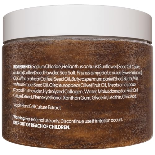 Arabica Exfoliating Coffee Scrub for Hands, Feet, and Body, 12oz by M3
