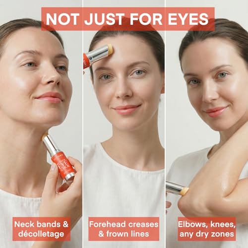 VELAMO ADVANCED Retinol Eye Stick: Renewing & Firming Under Eye Balm for Dark Circles, Puffiness, Fine Lines & Wrinkles - Travel Essentials, Portable & Perfect for On-the-go Use, 0.1 OZ/3g