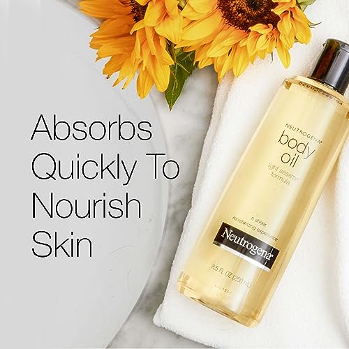 Neutrogena Body Oil Light Sesame Formula, Twin Pack, 16 fl oz