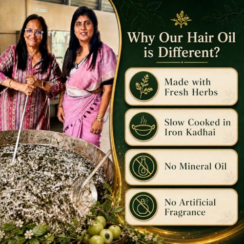 NIDHI’S GRANDMAA SECRET 13 Herbs Hair Oil for Hair Growth & Hair Fall Control Handmade Oil with Aloe Vera, Curry Leaf & Amla For Dry, Damaged, Frizzy Hair Men & Women – 100 ml (Pack of 1) Multicolor