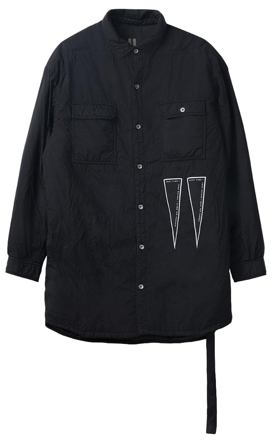 Rick Owens, Pre-Loved Men's Oversized Outershirt, Small, Black
