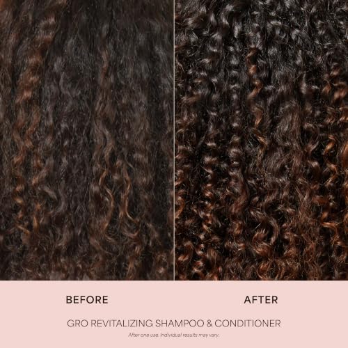 VEGAMOUR GRO Revitalizing Conditioner, Karmatin™ Peptide & Marula Oil - Strengthens Strands, Reduces Breakage, Lightweight, Vegan & Cruelty-Free