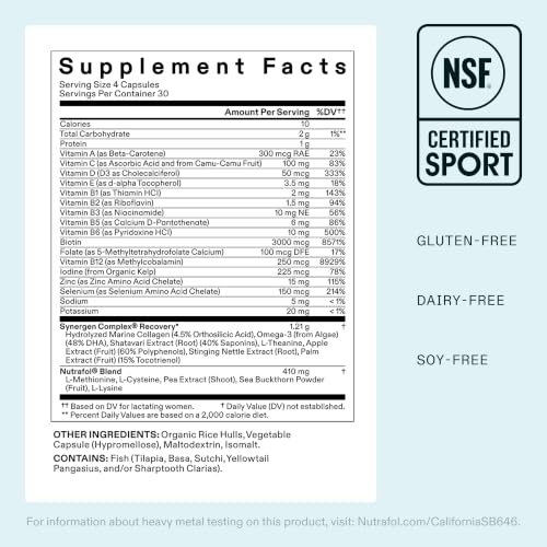 Nutrafol Postpartum Hair Growth Supplements, 1-Month Bottle
