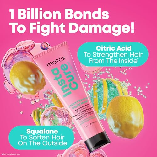 MATRIX Instacure Build-A-Bond Liquid Mask – For Damaged Hair, 9.4 Fl Oz
