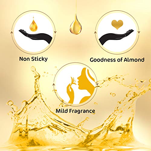 Navratna Gold Ayurvedic Hair Oil | with 24K Gold & 9 Ayurvedic Herbs | Lightweight, Non-Greasy & Fast-Absorbing | Relaxing Head Massage Oil | Deeply Nourishes Hair | 6.76 Fl Oz (200ml)