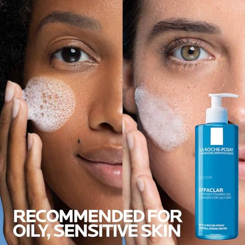 La Roche-Posay Effaclar Foaming Gel Cleanser for Oily Skin, 13.52 fl oz