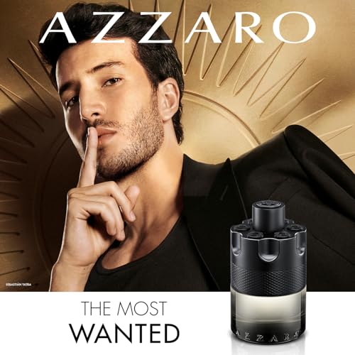 Azzaro The Most Wanted Eau de Toilette Intense – Aromatic & Woody Mens Cologne – Fresh & Sensual Fragrance – Lasting Wear – Scent Notes of Bergamot, Lavender, Moss - Luxury Perfumes for Men, 1.6 Fl Oz