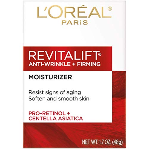 L'Oreal Paris Revitalift Anti-Wrinkle and Firming Face and Neck Moisturizer, Pro Retinol 1.7 oz