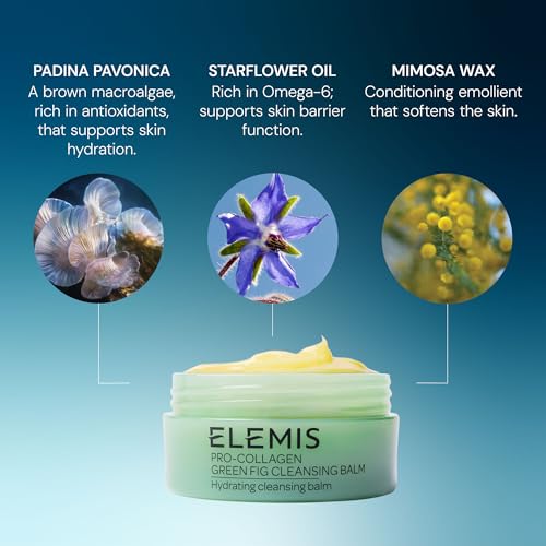 ELEMIS Pro-Collagen Green Fig Cleansing Balm, 3-in-1 Facial Cleanser, 100g