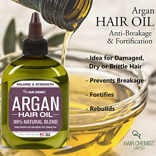 Hair Chemist Volume and Strength Hair Oil - Argan Oil 7.1 oz.