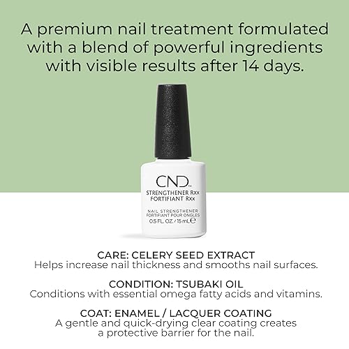 CND STRENGTHENER RXx Nail Strengthener, 0.5 fl oz