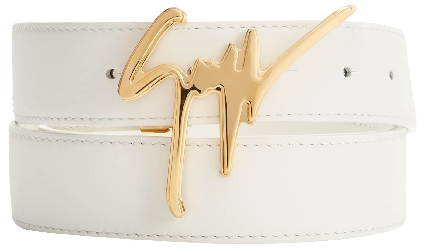 Giuseppe Zanotti, Leather Belt, One Size, White
