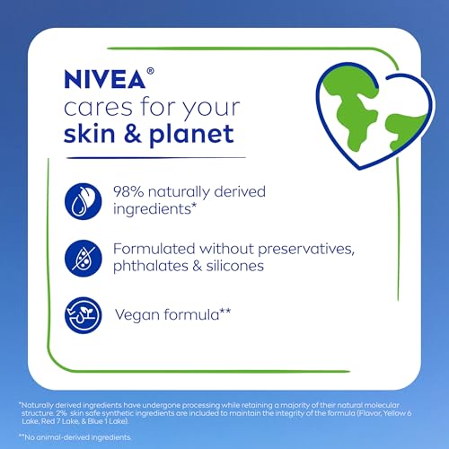 NIVEA Lip Care, Fruity Cuties Lip Balm Variety Pack, 4 x 0.17 OZ