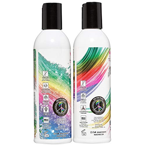 MANIC PANIC Shampoo & Conditioner Set for Color Treated Hair - Extend Color, Moisturize & Volumize - Repair Damaged Hair & Prevent Tangling - Sulfate & Paraben Free, Vegan & Cruelty Free (8oz Bottles)
