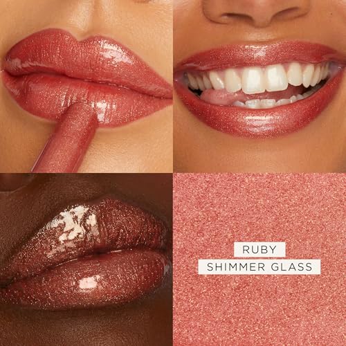 tarte maracuja juicy shimmer glass lip plump – Hydrating & Volumizing Lip Gloss Balm with Hyaluronic Acid & Vitamin E, Plumps & Moisturizes, Vegan & Cruelty-Free, full size, ruby