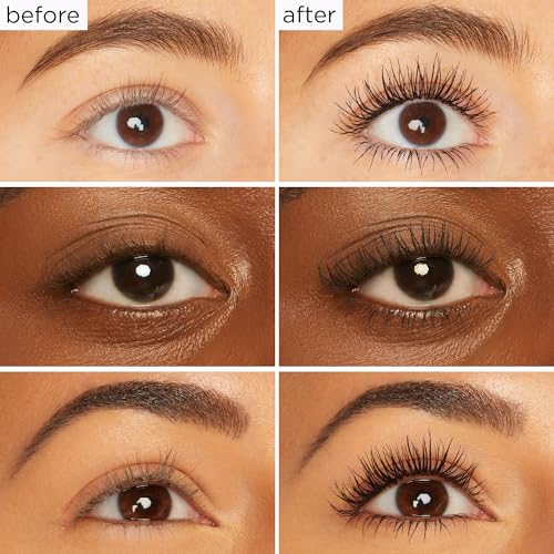 tarte lights, camera, lashes 4-in-1 mascara – Volume, Length, Curl & Conditioning for Fuller-Looking Lashes, Smudge-Proof, Flake-Free, Longwear, Vegan & Cruelty-Free, full size, black