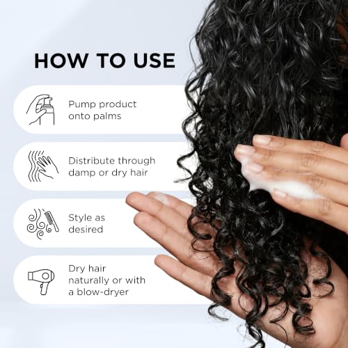 Style Factor EDGE BOOSTER Extra Strength Setting Mousse Travel Size – Frizz Control, Extra Volume, and Conditioning – 2.5oz Morganite Mousse for Curly Hair