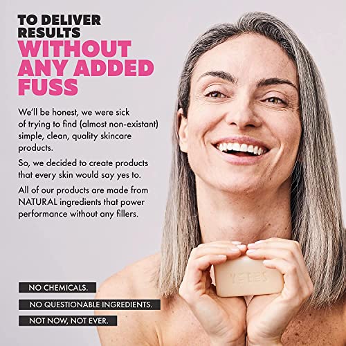 Skin Said Yes Organic Soap Bar (Pack of 8) - Natural Soap Made in Greece | Tripple Milled | Nuorishing Shea Butter, Olive Oil, Lavander and Sandalwood, Aloe Vera & Cucumber Extract