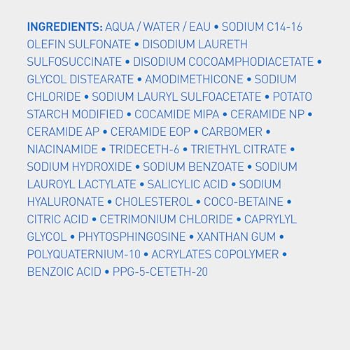 CeraVe Gentle Hydrating Shampoo with Hyaluronic Acid for Hair & Scalp, 19oz