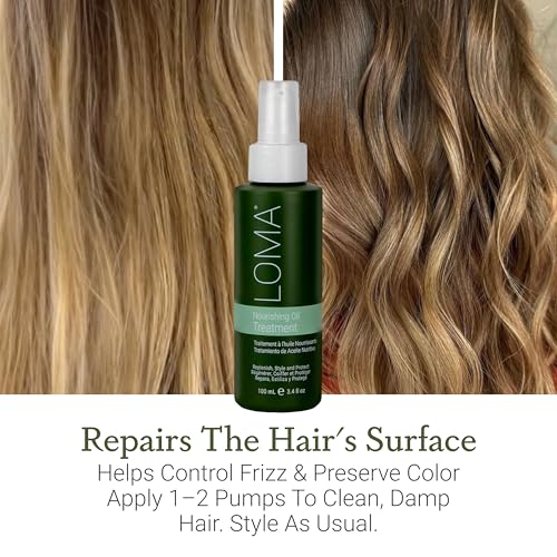 Loma Hair Care Nourishing Oil Treatment, 3.4 Fl Oz