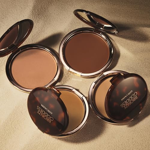Estée Lauder Bronze Goddess Bronzer Powder | Matte Finish + Buildable Coverage, 0.74 Ounce, Medium Deep