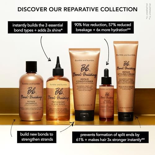 Bumble and bumble. Bond-Building Hair Repair Conditioner | Strengthens and Prevents Breakage | Smooths Frizz, Adds Shine | For Damaged Curly, Wavy, Straight Hair Types, 6.7 Fl Oz