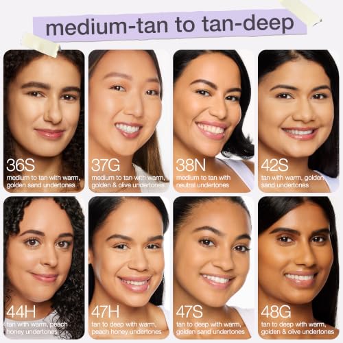 tarte shape tape concealer – Full-Coverage Creaseless Soft Matte Finish, Brightening Under-Eye & Face Makeup, 16hr Longwear, Vegan & Cruelty-Free, travel size, 48G tan-deep golden