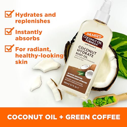 Palmer's Coconut Body Oil Moisturizer Spray for Dry Skin (5.1 Oz)