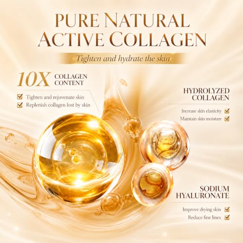 Tiejdhr Collagen Anti-Aging Travel Skincare Set, 5-Piece Moisturizing Kit