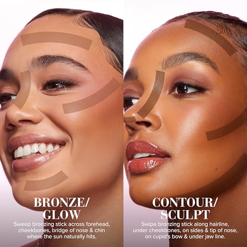 Too Faced Chocolate Soleil Melting Bronzing & Sculpting Stick | Multi-Use, Contour + Cream Bronzer Stick | Lightweight, Satin-Finish with Buildable Coverage, 0.28 Ounce, 0.28 Ounce, Chocolate Mousse