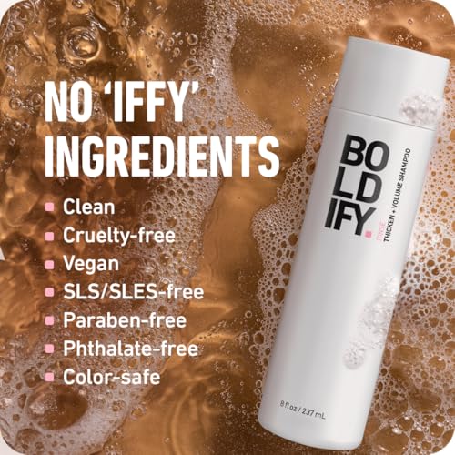 Boldify Thickening Shampoo, Volumizing Shampoo for Fine Hair, Oil Control