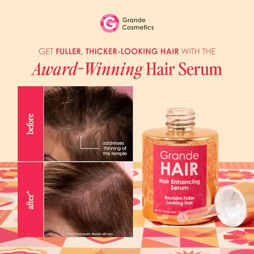 Grande Cosmetics GrandeHAIR Enhancing Serum for Thinning Hair, 40 mL