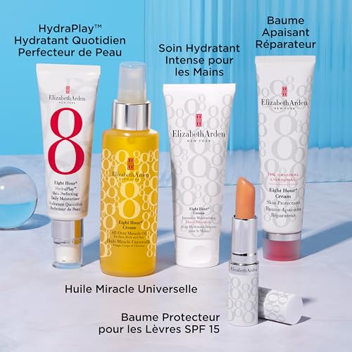 Elizabeth Arden Eight Hour Cream Lip Protectant Stick, Moisturizing Lip Balm, Sheer with Sunscreen, SPF 15, Repairs Cracked Lips, 0.13 oz