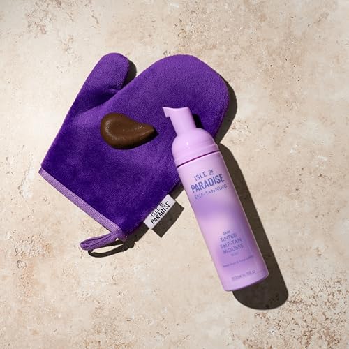 Isle of Paradise Tinted Self Tanning Mousse, Dark, Streak-Free Self Tanner Mousse, Natural-Looking & Lasts Up to 7 Days, Vegan & Cruelty-Free Sunless Tanning Foam, 6.76 fl oz