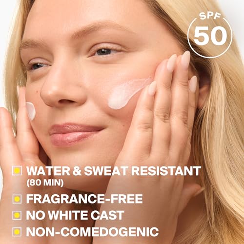 Supergoop! PLAY Everyday Face Lotion SPF 50 - Lightweight, Non-Greasy Formula - Natural Finish - Fragrance Free - Water & Sweat Resistant - All Skin Types - 1.7 fl oz