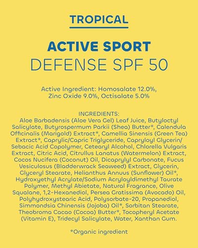 Seaweed Bath Co. Active Sport Defense Cream SPF 50, 3.4 Ounce
