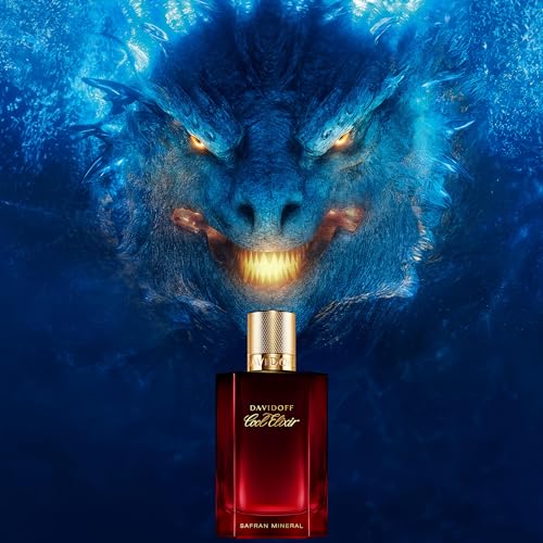 Davidoff Cool Elixir Safran Mineral Treasure Eau de Parfum – Ambery Cologne for Men – With Notes of Apple, Saffron & Cedarwood – Long-Lasting Fragrance