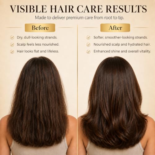 Peptide Hair Serum for Hair Growth, Frizz Control & Hair Styling, 2 fl oz