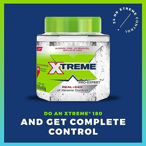 Xtreme Pro-Expert Clear Styling Hair Gel, 15.87 Oz, Pack of 2