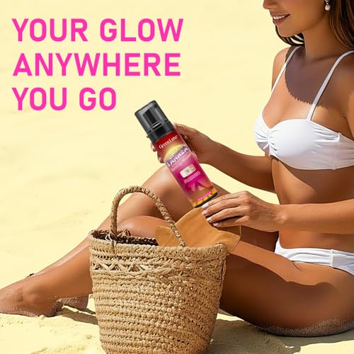Self Tanner Mousse Mitt Kit – Medium Glow Watermelon Scent 6.76 fl. oz
