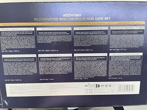 R RadiantRise Anti-Aging Skin Care Kit For Women Anti-Wrinkle Firming Skin Care Daily Routine Rejuvenating 8-In-1 Skincare Sets Gift Sets