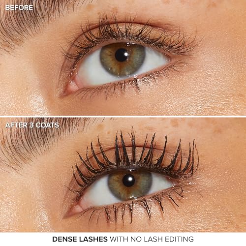 Too Faced Ribbon Wrapped Lash Mascara | Extreme-Length Tubing Mascara + 24-Hour Volume & Curl | Flake-Resistant, Smudge-Proof, Clump-Free Formula, Lash Extension Effect, Black, 0.27 Fl Oz