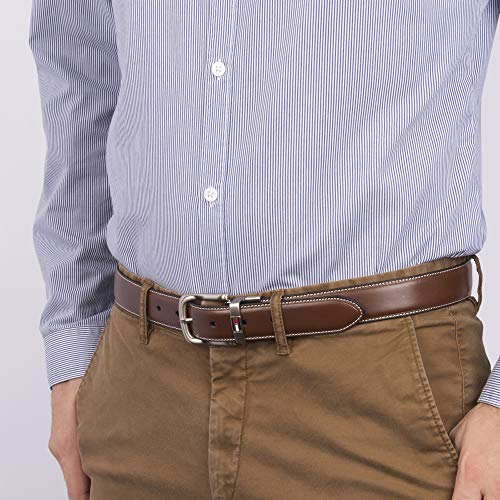 Tommy Hilfiger Men's Leather Reversible Belt (Pack of 1),Brown/black,34
