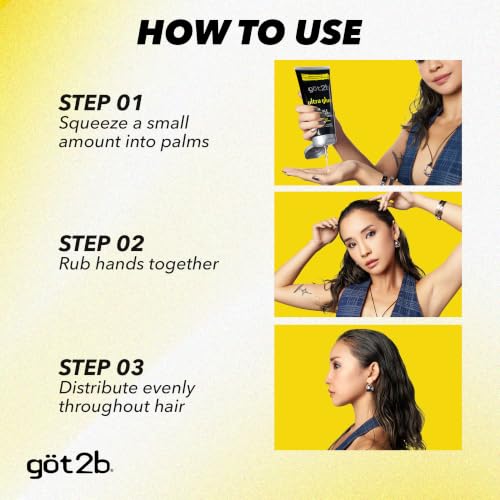 Got2B Ultra Glued Hair Gel, Extra Strong Hold, 6 Fl Oz + 1.25 Fl Oz