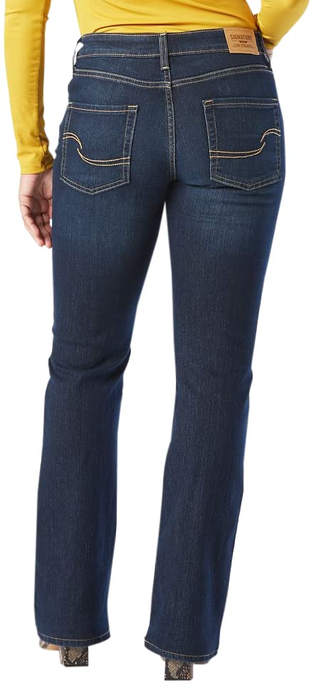 Signature by Levi Strauss & Co. Gold Women's Modern Bootcut Jean, Stormy Sky-waterless, 14 Medium